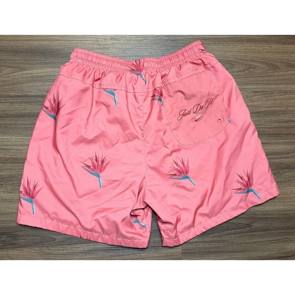 Nike Woven Flow Shorts Pink Bird of Paradise Floral (DQ3487-603) Size Medium